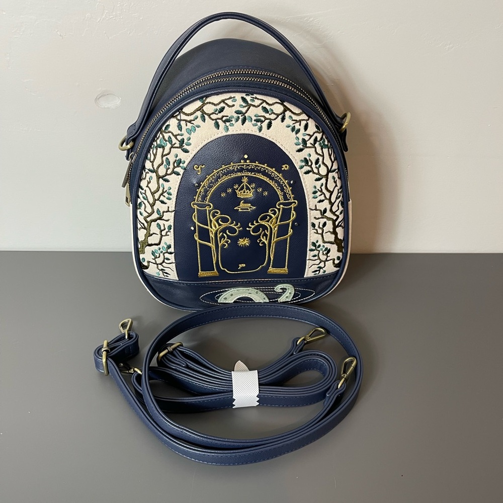 Lord Of the rings mini backpack purse bag blue chibi cute LOTR light up
